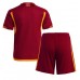AS Roma Koszulka Podstawowych Dziecięca 2023-24 Krótki Rękaw (+ Krótkie spodenki)